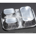 Competitive price! High quality compartment pan/tray in aluminum foil